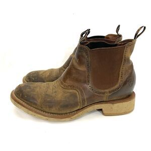Ariat Chelsea Boots Men's 10.5 D Brown Leather Work Pull On Work Boots *Read*